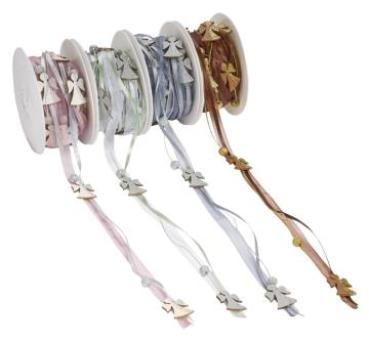 TRENDY-Band Engel braun/gold, Rol.( à 5 m)    ldm