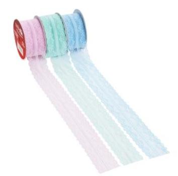 Spitze Mechelen 38 mm, rosa, Rol. à 10 m   ldm