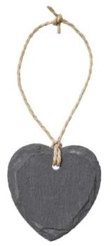 Schiefer-Herz 6,5 cm