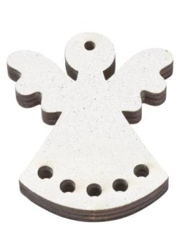 Engel-Holz, ca. 5,5 cm, Btl. à 2 St. irisierend