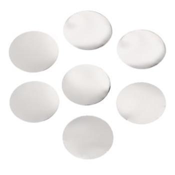 Flitter-Punkte ca. 1,5 cm, silber, ca. 5 gr.