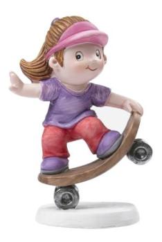 Skateboarder Girl, ca. 8,5 cm