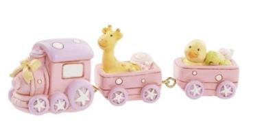 Eisenbahn ca. 9 x 2,5 x 2,5 cm, rosa