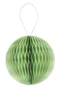 3D Wabenball aus Papier, 8 cm, grün, Btl. à 4 St.