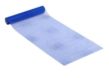 CREApop® Organza-Brilliant-Vlies ca. 28 cm x 15 m, marineblau  ldm