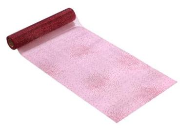 CREApop® Organza-Brilliant-Vlies ca. 28 cm x 15 m, bordeaux  ldm