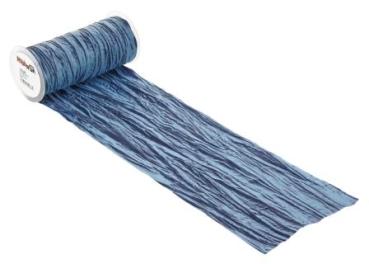 CREApop® Fripé Dekoband 20 cm x 10 m, dunkelblau  ldm