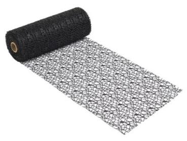 Dekostoff Netz-optik, 29 cm x 15 m, schwarz   ldm
