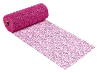 Dekostoff Netz-optik, 29 cm x 15 m, fuchsia   ldm