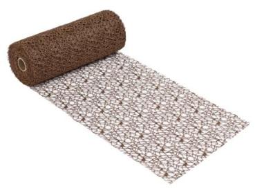 Dekostoff Netz-optik, 29 cm x 15 m, braun   ldm