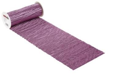 Satin-Plissée 20 cm x 5 m, pflaume   ldm