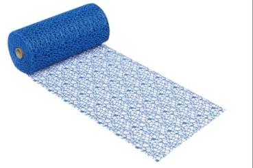 Dekostoff Netz-Optik, 29 cm x 15 m, blau   ldm