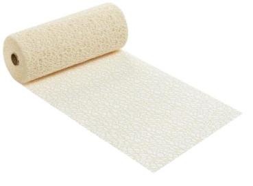 Dekostoff Netz-Optik, Glimmer, 29 cm x 15 m, creme-irisierend   ldm