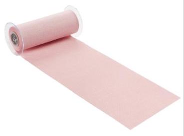 Dekostoff, 20 cm x 10 m, Leinen-optik, zart-rosenholz   ldm