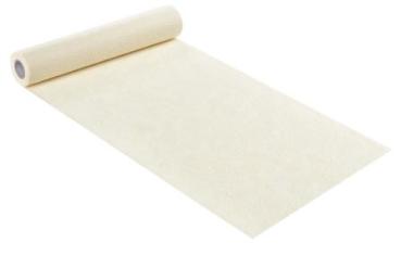 Dekovlies Flower geprägt, 30 cm x 15 m, creme   ldm