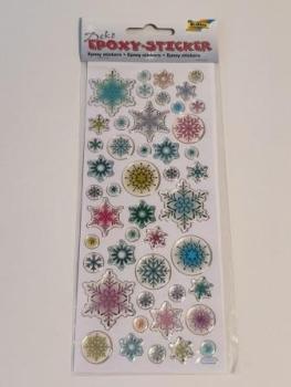 Epoxy-Sticker Schneeflocken
