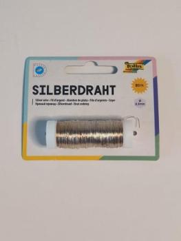 Basteldraht versilbert