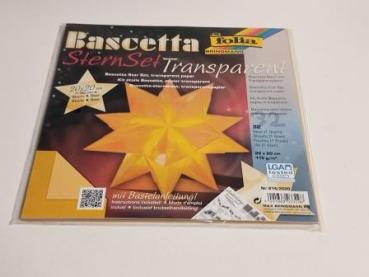 Bastelset Bascetta Stern gelb