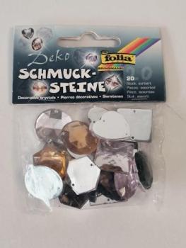 Schmucksteine Maxi - Smoky, 20 Stück, sortiert