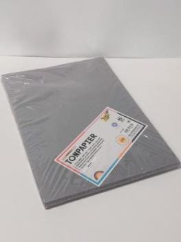Tonpapier A4 steingrau