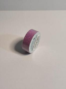 folia Glitzertape pink 15mmx5m 28005