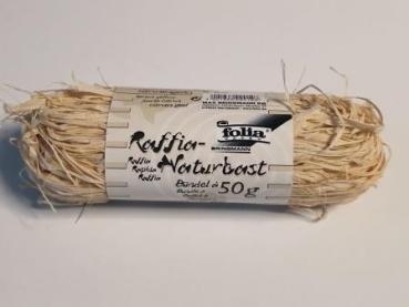 Bast Raffia matt zitronengelb