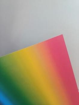 Fotokarton 50x70cm Regenbogen mit EAN,300g