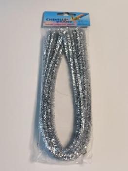 Chenilledraht 10ST silber