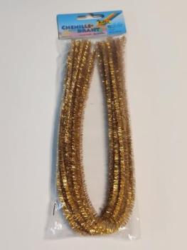 Chenilledraht 10ST gold