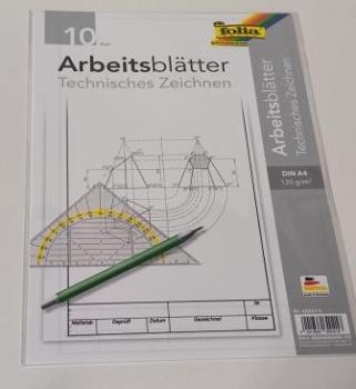 Arbeitsblätter Zeichenpapier A4 120g 10BL