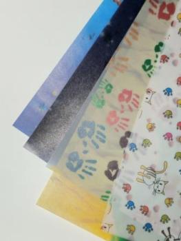 Transparentpapier 50,5 x 70 cm 115g/qm bedruckt