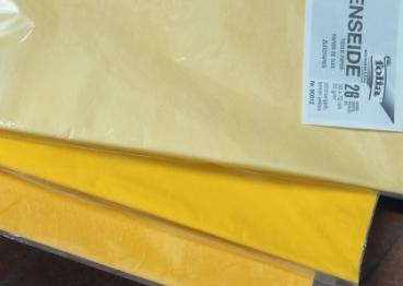 Blumenseide 50x70cm altgold