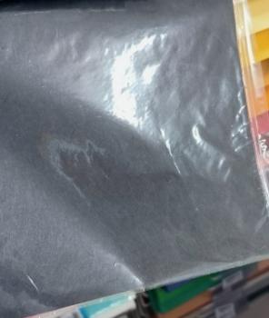 Blumenseide 50x70cm schwarz