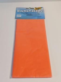 Blumenseide 50x70cm orange