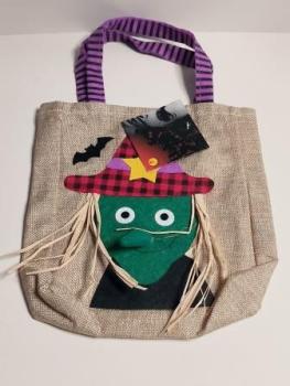 Halloween Jutebeutel Hexe 25x20cm