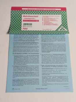 Mahnbescheid A4 f. Arbeitsgericht