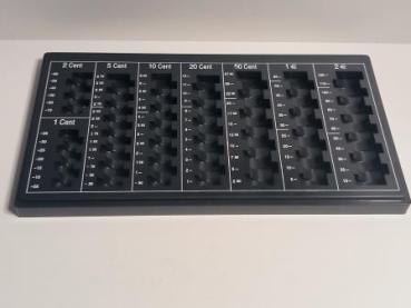 Geld Zähleinsatz schwarz