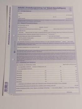 Arbeitsvertrag Teilzeit A4