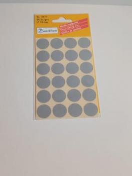 Haftetiketten D18mm grau