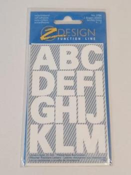 Buchstabenetikett A-Z Folie weiß 28 St.