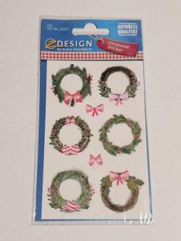 Weihnachtsetikett Kränze