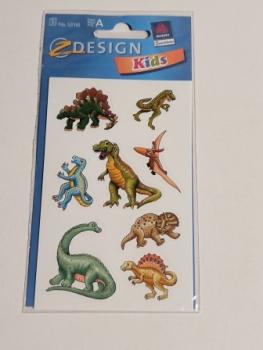 Schmucketikett Dinos