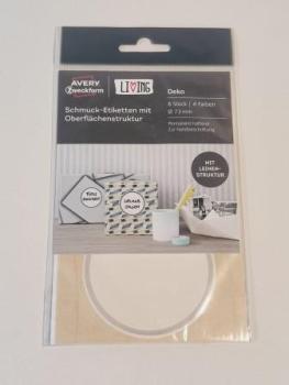 Schmucketiketten ø 73mm