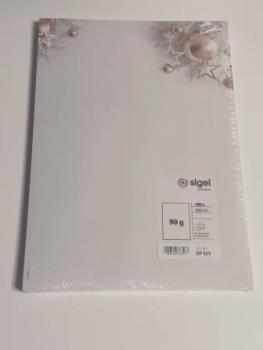 Weihn.Design Papier 100BL SIGEL DP429 90g/m² Christmas in rosegold