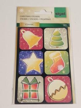 Weihn.Schmucketikett sort.