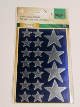 Weihn.Schmucketikett silv.Star