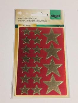 Weihn.Schmucketikett gold.Star