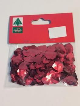 Streuteile Herzen rot