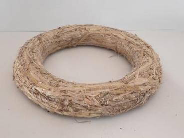 Riffelmacher 75120 - Strohkranz natur, Durchmesser 30 cm, 1 Stück, Adventskranz, Weihnachten, Kerzenhalter, Gesteck, Dekoration, Basteln