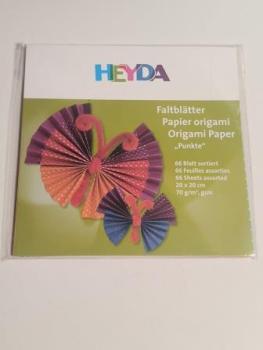 Faltblätter Punkte 66Bl 20x20cm